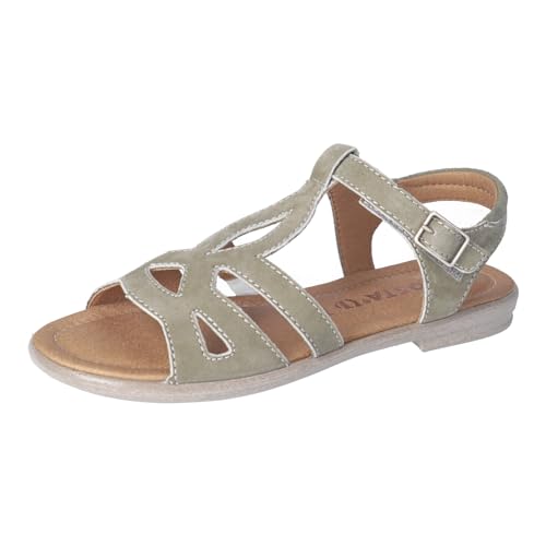 RICOSTA Mädchen Riemchensandalen BECCA, Kinder Sandalen, Weite: Mittel, freizeitschuhe, offene schuhe, strandschuhe, bequem, eukalyptus (530), 38 EU von RICOSTA