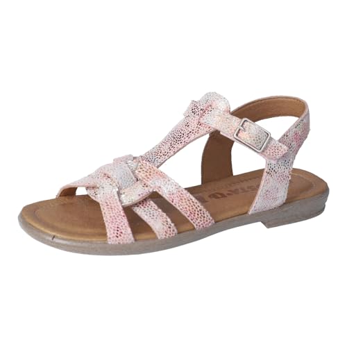 RICOSTA Mädchen Riemchensandalen BIRTE, Kinder Sandalen, Weite: Mittel, Strandschuhe, Sandaletten, Sommersandalen, bequem, flach, Rose (310), 39 EU von RICOSTA