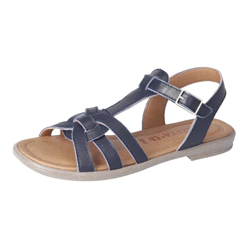 RICOSTA Mädchen Riemchensandalen BIRTE, Kinder Sandalen, Weite: Mittel, sommerschuhe, freizeitschuhe, offene schuhe, strandschuhe, nautic (170), 34 EU von RICOSTA