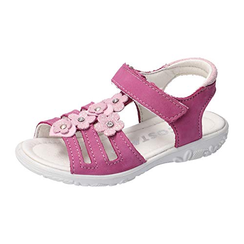 RICOSTA Mädchen Riemchensandalen CHICA, Weite: Schmal (WMS), sommerschuh sommersandale flach kinder kids toben leger,rosada,25 EU / 7.5 Child UK von RICOSTA