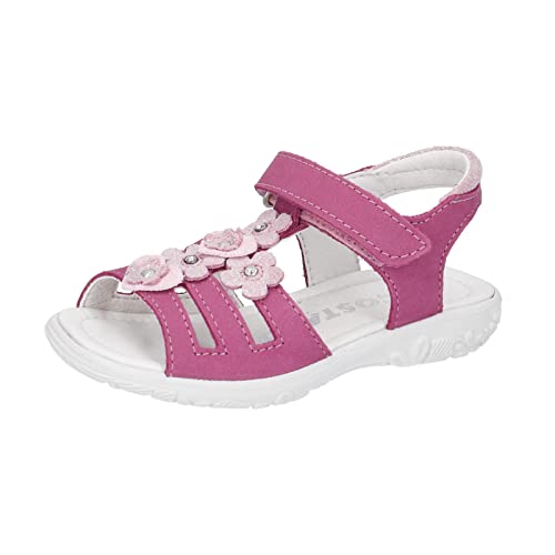 RICOSTA Mädchen Riemchensandalen Chica,Kinder Sandalen,WMS:Mittel,bequem,flach,Kids,Kinderschuhe,Sommerschuhe,Strandschuhe,rosada (320),28 EU von RICOSTA