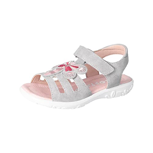 RICOSTA Mädchen Riemchensandalen Ciara,Kinder Sandalen,WMS:Mittel,Strandschuhe,Sandaletten,Sommersandalen,bequem,flach,Graphit (450),35 EU von RICOSTA