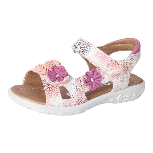 RICOSTA Mädchen Sandalen Cilla, Kinder Sommerschuhe, Weite: Mittel, Freizeitschuhe, offene Schuhe, Sandaletten, Klettverschluss, Rose (310), 33 EU von RICOSTA