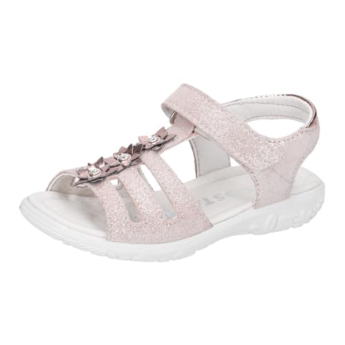 RICOSTA Mädchen Sandalen CLEO, Kinder Sommerschuhe, Weite: Schmal, offene schuhe, strandschuhe, sandaletten, klettverschluss, nude (310), 29 EU von RICOSTA