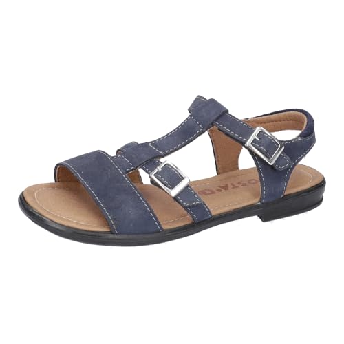 RICOSTA Mädchen Riemchensandalen KALJA, Kinder Sandalen, Weite: Mittel, sommersandalen, bequem, flach, sommerschuhe, freizeitschuhe, nautic (170), 35 EU von RICOSTA