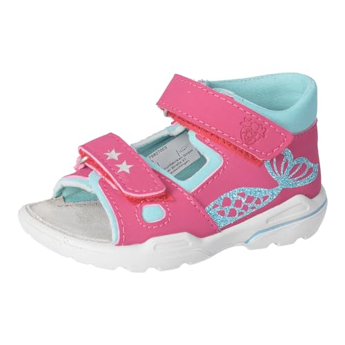 RICOSTA Mädchen Sandalen ARIELLE, Baby und Kleinkinder Lauflernschuhe, Weite: Mittel, offene schuhe, strandschuhe, pink/frozen (330), 22 EU von RICOSTA