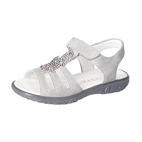 RICOSTA Mädchen Sandalen CELINA,Kinder Sommerschuhe,WMS:Mittel,offene schuhe,strandschuhe,sandaletten,klettverschluss,graphit (450),29 EU von RICOSTA