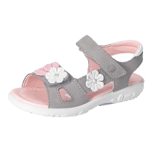 RICOSTA Mädchen Sandalen Cilla, Kinder Sommerschuhe, Weite: Schmal, offene Schuhe, Strandschuhe, Sandaletten, Klettverschluss, Graphit (450), 31 EU von RICOSTA