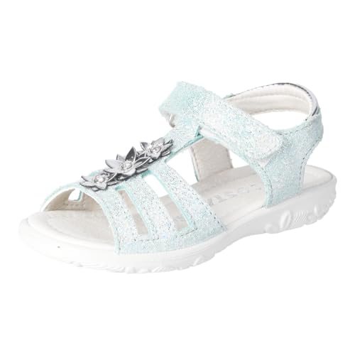 RICOSTA Mädchen Sandalen Cleo, Kinder Sommerschuhe, Weite: Mittel, Sandaletten, Klettverschluss, Freizeitschuhe, Jade (520), 24 EU von RICOSTA