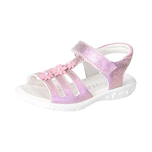 RICOSTA Mädchen Sandalen CLEO,Kinder Sommerschuhe,WMS:Mittel,freizeitschuhe,offene schuhe,sandaletten,klettverschluss,blush (320),25 EU von RICOSTA