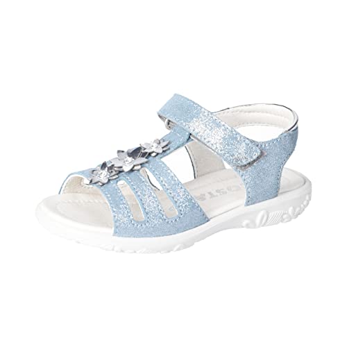 RICOSTA Mädchen Sandalen CLEO,Kinder Sommerschuhe,WMS:Mittel,sandaletten,klettverschluss,freizeitschuhe,offene schuhe,arctic (130),35 EU von RICOSTA