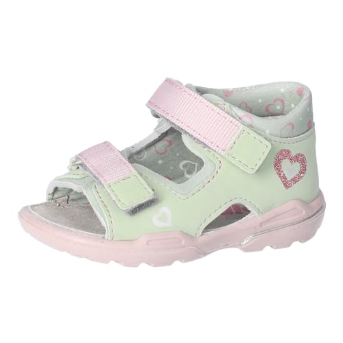 RICOSTA Mädchen Sandalen KITTIE, Kinder Lauflernschuhe, Weite: Mittel, klettverschluss, sommerschuhe, freizeitschuhe, strandschuhe, avocado (520), 23 EU von RICOSTA