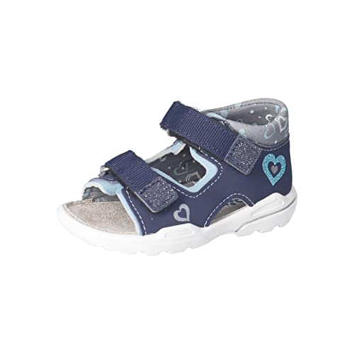 RICOSTA Mädchen Sandalen Kittie,Kinder Lauflernschuhe,WMS:Mittel,Freizeitschuhe,offene Schuhe,Strandschuhe,Halbschuhe,Nautic/Turquoise (170),25 EU von RICOSTA