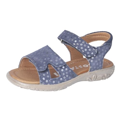 RICOSTA Mädchen Sandalen MONI, Kinder Sommerschuhe, Weite: Mittel, strandschuhe, sandaletten, klettverschluss, nautic (171), 27 EU von RICOSTA