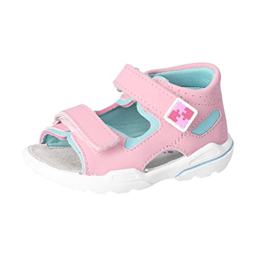 RICOSTA Mädchen Sandalen MANTO,Kinder Lauflernschuhe,WMS:Mittel,waschbar,freizeitschuhe,offene schuhe,strandschuhe,mallow/frozen (330),28 EU von RICOSTA