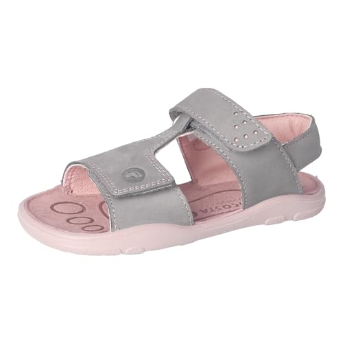 RICOSTA Mädchen Sandalen SEATTLE, Kinder Sommerschuhe, Weite: Mittel, Barfuß-Schuh, freizeitschuhe, offene schuhe, graphit/rosa (450), 31 EU von RICOSTA