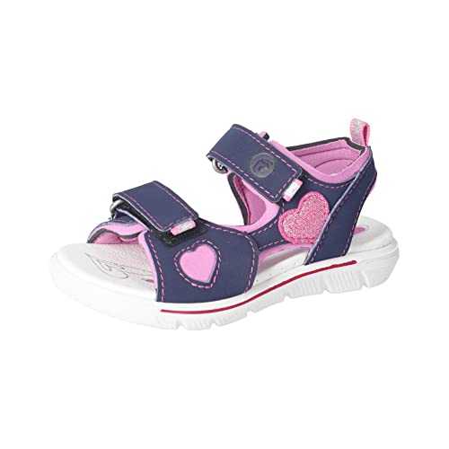 RICOSTA Mädchen Sandalen SALLY,Kinderschuhe,WMS:Mittel,offene schuhe,strandschuhe,outdoorsandalen,halbschuhe,nautic/rosada (170),30 EU von RICOSTA