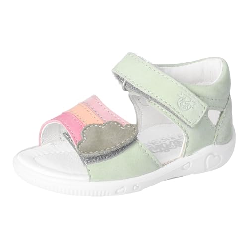 RICOSTA Mädchen Sandalen TIA, Baby und Kleinkinder Lauflernschuhe, Weite: Mittel, freizeitschuhe, offene schuhe, strandschuhe, avocado (520), 22 EU von RICOSTA