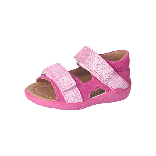 RICOSTA Mädchen Sandalen VICKY,Kinder Lauflernschuhe,WMS:Mittel,sommerschuhe,freizeitschuhe,offene schuhe,strandschuhe,pop/rosada (340),26 EU von RICOSTA