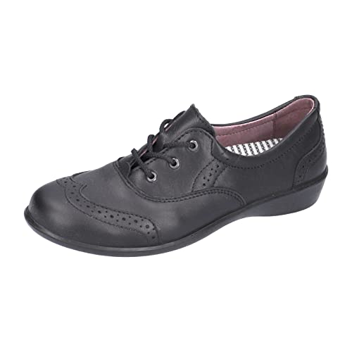 RICOSTA Mädchen Schnürhalbschuhe Kate, Kinder Halbschuhe, Weite: Mittel, lose Einlage, schnürschuhe, Kommunion, Schule, schwarz (090), 40 EU von RICOSTA