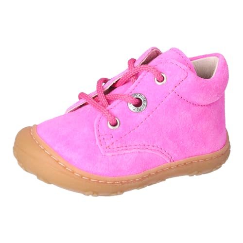 RICOSTA Mädchen Stiefel CORY, Baby und Kleinkinder Lauflernschuhe, Weite: Mittel, lose Einlage, schnürstiefel, booties, leder, neonpink (341), 20 EU von RICOSTA