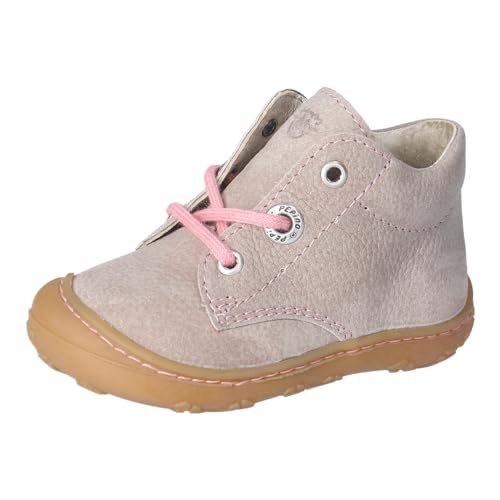 RICOSTA Mädchen Stiefel CORY, Baby und Kleinkinder Lauflernschuhe, Weite: Schmal, lose Einlage, terracare, schnürstiefel, kies/rosa (670), 19 EU von RICOSTA