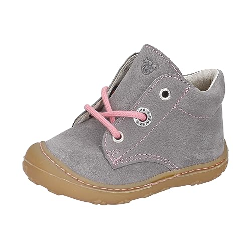 RICOSTA Mädchen Stiefel CORY,Kinder Lauflernschuhe,WMS:Weit,lose Einlage,terracare,schnürstiefel,booties,leder,graphit/rosa (460),26 EU von RICOSTA