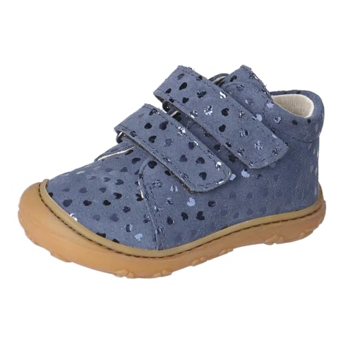RICOSTA Mädchen Stiefel Carly, Kinder Lauflernschuhe, Weite: Mittel, lose Einlage, Klettstiefel, Booties, Leder, Nautic (171), 23 EU von RICOSTA