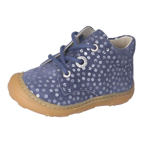 RICOSTA Mädchen Stiefel DOTS, Baby und Kleinkinder Lauflernschuhe, Weite: Mittel, lose Einlage, schnürstiefel, Booties, Leder, Nautic (171), 20 EU von RICOSTA