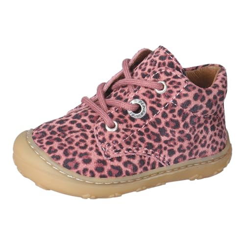 RICOSTA Mädchen Stiefel DOTS, Baby und Kleinkinder Lauflernschuhe, Weite: Mittel, lose Einlage, schnürstiefel, Booties, Leder, Rosewood (332), 21 EU von RICOSTA