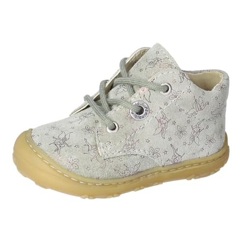 RICOSTA Mädchen Stiefel DOTS, Baby und Kleinkinder Lauflernschuhe, Weite: Mittel, lose Einlage, schnürstiefel, Booties, Leder, eukalyptus (531), 21 EU von RICOSTA