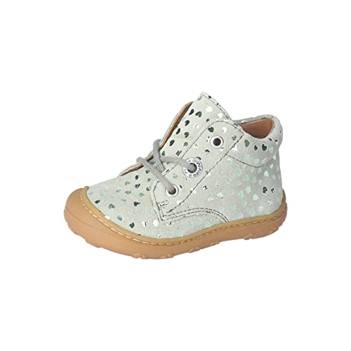 RICOSTA Mädchen Stiefel DOTS,Kinder Lauflernschuhe,WMS:Mittel,lose Einlage,schnürstiefel,Booties,Leder,eukalyptus (530),26 EU von RICOSTA