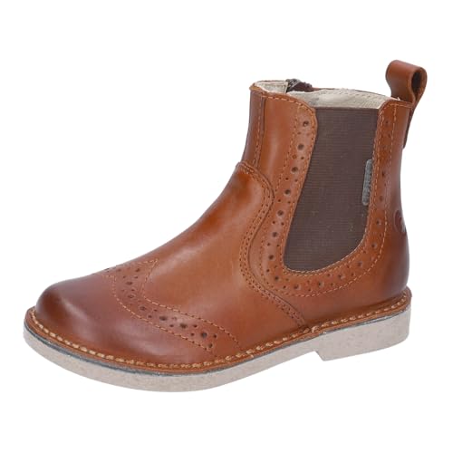 RICOSTA Mädchen und Jungen Stiefel Dallas,Kinder Boots,WMS:Mittel,lose Einlage,Kurzstiefel,Chelsea Boots,reißverschluss,Cognac (260),28 EU von RICOSTA