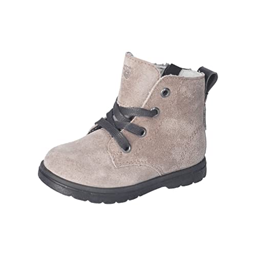 RICOSTA Mädchen Stiefel ILVY,Kinder Lauflernschuhe,WMS:Mittel,lose Einlage,Sympatex,schnürstiefel,booties,leder,tundra (650),28 EU von RICOSTA