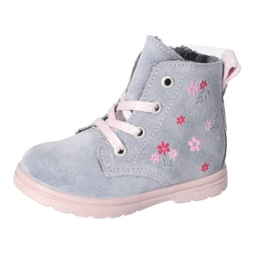 RICOSTA Mädchen Stiefel ISI, Kinder Lauflernschuhe, Weite: Mittel, lose Einlage, Sympatex, schnürstiefel, Booties, Leder, calcit (130), 23 EU von RICOSTA