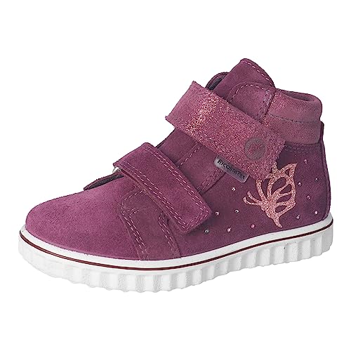 RICOSTA Mädchen Stiefel JASMIN,Kinder Boots,lose Einlage, TEX,klettstiefel,booties,wasserdicht,merlot (380),29 EU von RICOSTA