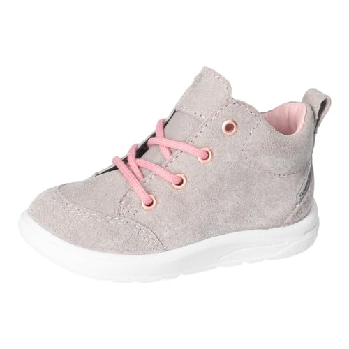 RICOSTA Mädchen Stiefel MILO, Baby und Kleinkinder Lauflernschuhe, Weite: Mittel, lose Einlage, Sympatex, schnürstiefel, tundra/rosa (650), 22 EU von RICOSTA