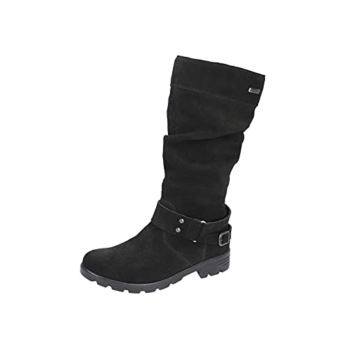 RICOSTA Mädchen Stiefel Riana, Weite: Mittel (WMS), TEX,Winterschuhe,uebergangsstiefel,uebergangsschuhe,schwarz (091),35 EU / 2.5 UK von RICOSTA