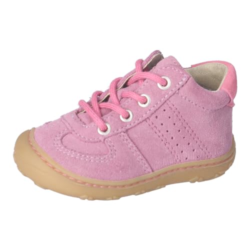 RICOSTA Mädchen Stiefel SAMI, Baby und Kleinkinder Lauflernschuhe, Weite: Mittel, lose Einlage, schnürstiefel, Booties, Purple/rosa (341), 22 EU von RICOSTA