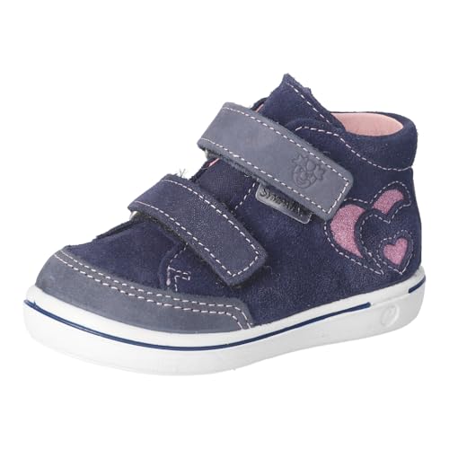 RICOSTA Mädchen Stiefel SINI, Kinder Lauflernschuhe, Weite: Mittel, lose Einlage, Sympatex, Klettstiefel, Booties, Leder, Nautic (170), 26 EU von RICOSTA