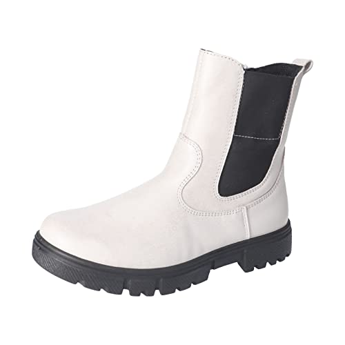 RICOSTA Mädchen Stiefel Svea,Kinder Boots,WMS:Mittel,lose Einlage,Chelsea Boots,reißverschluss,Booties,Kurzstiefel,Stein (840),40 EU von RICOSTA