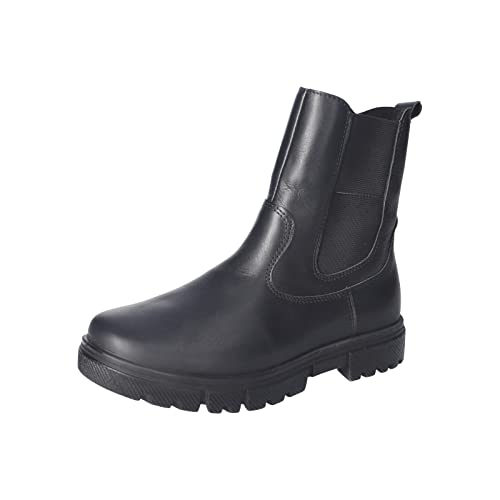 RICOSTA Mädchen Stiefel Svea,Kinder Boots,WMS:Mittel,lose Einlage,Kurzstiefel,Chelsea Boots,reißverschluss,Booties,schwarz (090),39 EU von RICOSTA