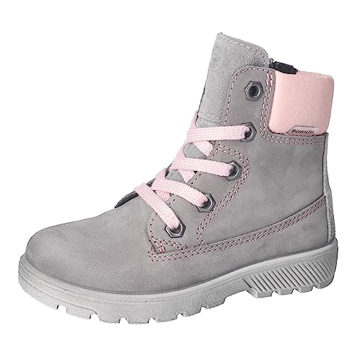 RICOSTA Mädchen Stiefel THEA,Kinder Boots,WMS:Mittel,lose Einlage, TEX,schnürstiefel,wasserdicht,boots,winterstiefel,graphit (450),34 EU von RICOSTA