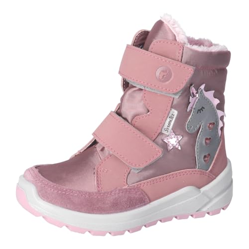 RICOSTA Mädchen Winterstiefel ANNIKA,Kinder Boots,WMS:Weit,lose Einlage,Sympatex,Blinklicht,wasserdicht,winterboots,warm,sucre/candy (320),30 EU von RICOSTA