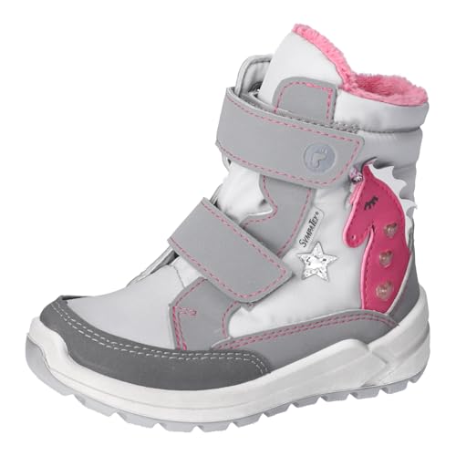 RICOSTA Mädchen Winterstiefel Annika, Kinder Boots, Weite: Weit, lose Einlage, Sympatex, Blinklicht, Graphit/Silber (420), 29 EU von RICOSTA