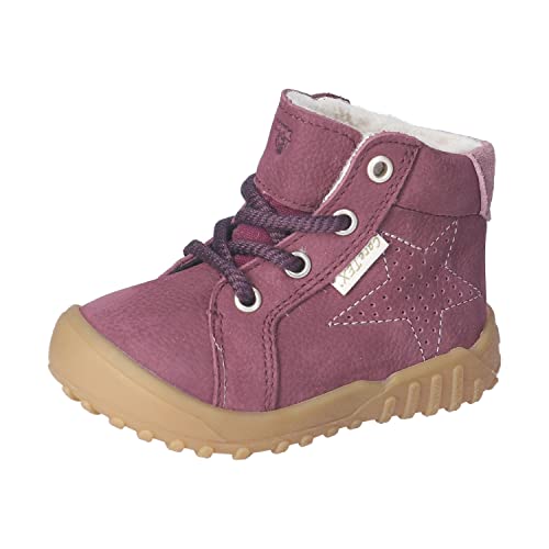 RICOSTA Mädchen Winterstiefel DENNY,Kinder Lauflernschuhe,WMS:Weit,CareTEX,terracare,outdoor-kinderschuhe,lammwolle,gefüttert,pflaume (380),25 EU von RICOSTA