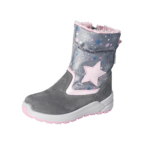 RICOSTA Mädchen Winterstiefel ELSA,Kinder Boots,WMS:Mittel,lose Einlage,Sympatex,outdoor-kinderschuhe,gefüttert,carbon/graphit (490),27 EU von RICOSTA