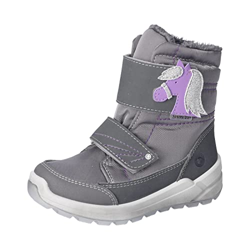 RICOSTA Mädchen Winterstiefel GAREI,Kinder Boots,WMS:Mittel,lose Einlage,Sympatex,waschbar,Outdoor-Kinderschuhe,Grigio/Patina (460),25 EU von RICOSTA