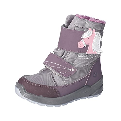 RICOSTA Mädchen Winterstiefel GAREI,Kinder Boots,WMS:Mittel,lose Einlage,Sympatex,waschbar,Winterboots,gefüttert,dolcetto/Purple (340),32 EU von RICOSTA