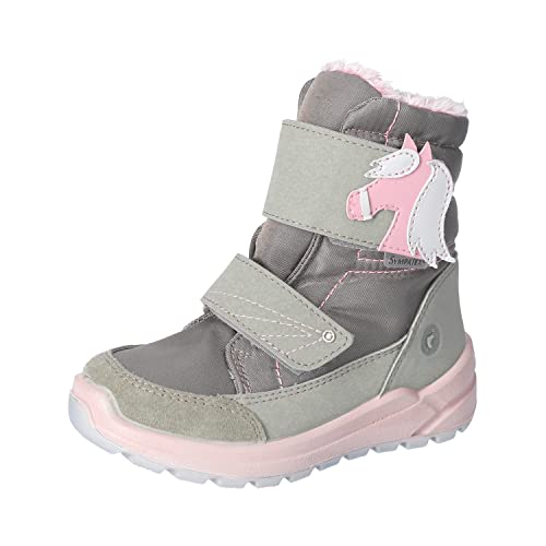 RICOSTA Mädchen Winterstiefel GAREI,Kinder Boots,WMS:Mittel,lose Einlage,Sympatex,waschbar,winterboots,warm,eukalyptus/stone (530),32 EU von RICOSTA